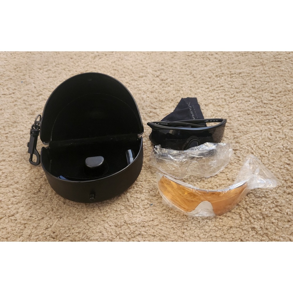 Wiley X Saber Advanced Shooting Glasses 3 Lens Kit Matte Black Frame Case